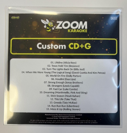 Zoom Pop Chart Picks 2024 (Part 1) [Custom CD+G]