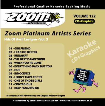 Zoom Platinum Artists - Volume 122 (Avril Lavigne Vol.3)