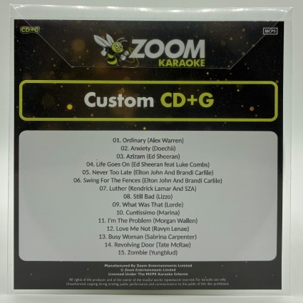 Zoom Pop Chart Picks 2025 (Part 2) [Custom CD+G]