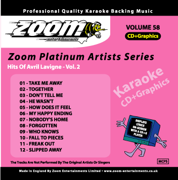 Zoom Platinum Artists - Volume 58 (Avril Lavigne Vol.2)