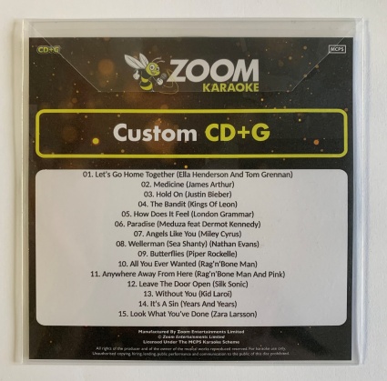 Zoom Pop Chart Picks 2021 (Part 2) [Custom CD+G]