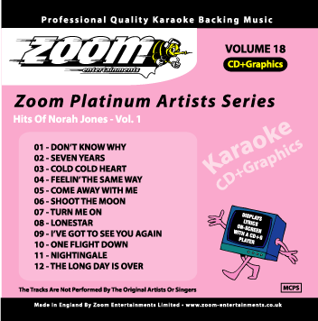 Zoom Platinum Artists - Volume 18 (Norah Jones Vol.1)