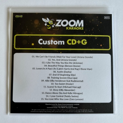 Zoom Pop Chart Picks 2024 (Part 2) [Custom CD+G]