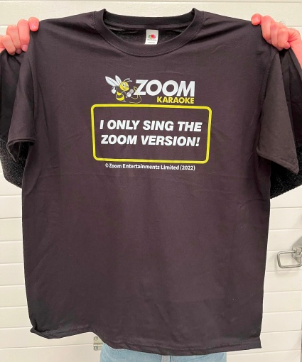 I Only Sing The Zoom Version - Large T-Shirt (Black)