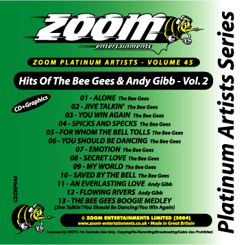 Zoom Platinum Artists - Volume 45 (The Bee Gees & Andy Gibb Vol.2)