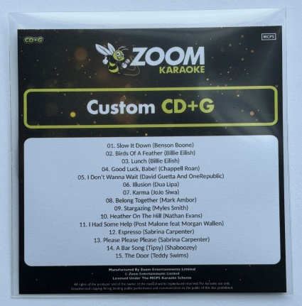 Zoom Pop Chart Picks 2024 (Part 3) [Custom CD+G]