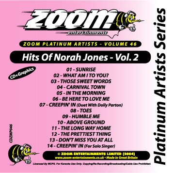 Zoom Platinum Artists - Volume 46 (Norah Jones Vol.2)