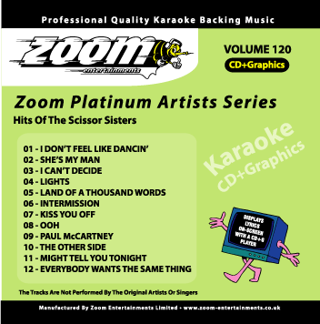 Zoom Platinum Artists - Volume 120 (Scissor Sisters)
