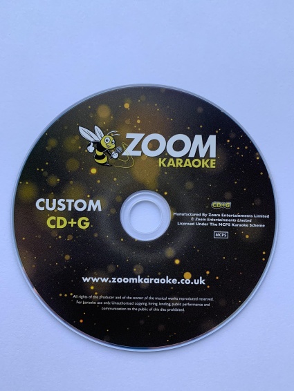 Replacement Custom CD+G Disc