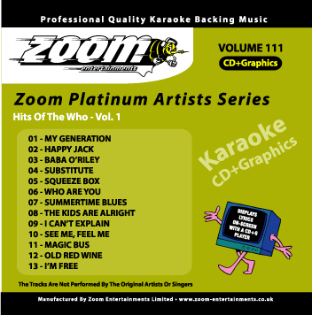 Zoom Platinum Artists - Volume 111 (The Who)