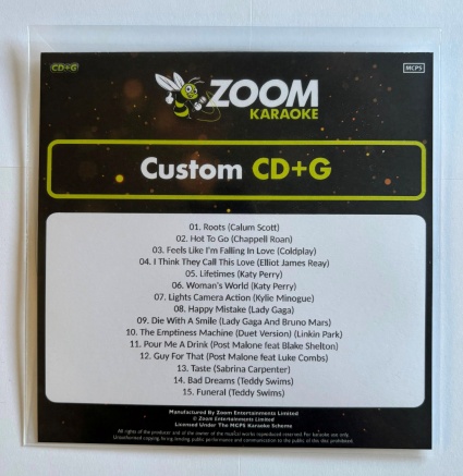 Zoom Pop Chart Picks 2024 (Part 4) [Custom CD+G]