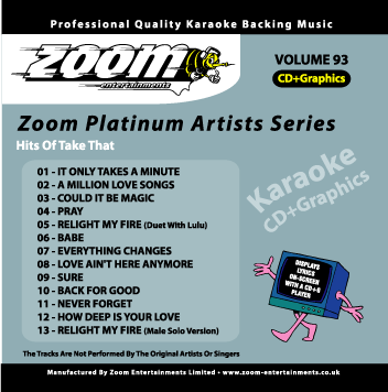 Zoom Platinum Artists - Volume 93 (Take That)
